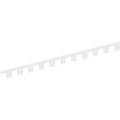 Ekena Millwork Denp06pl0312fay00 Pvc Dentil Trim White 
