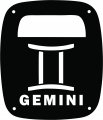 Jeeptails Gemini Astrological Sign Tail Lamp Light Covers For Jeep Cj Or Yj And Tj Wranglers Black Set Of 2 