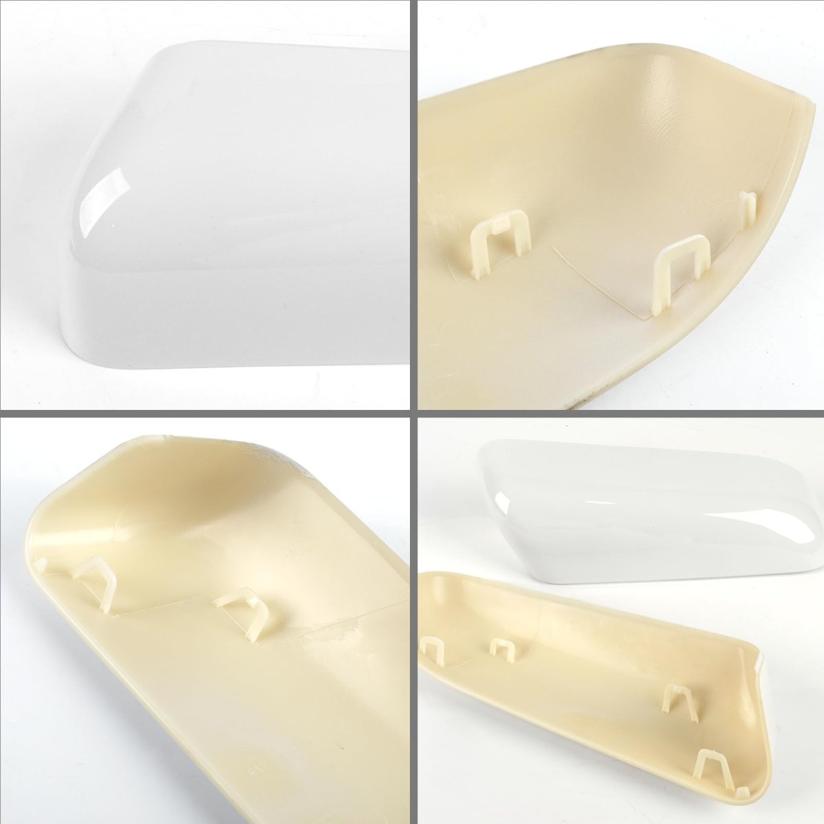 White Top Half Direct Mirror Cover Caps For 2009 2014d F150 Abs Plastic Replacement Covers For Fx2 Fx4 King Ranch Lariat