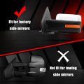 White Top Half Direct Mirror Cover Caps For 2009 2014d F150 Abs Plastic Replacement Covers For Fx2 Fx4 King Ranch Lariat