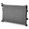 Auto Dynasty Radiator For 2007-2012 Rondo 2 7l Dpi 2961 Aluminum 1-row W Transmission Oil Cooler Natural Black Metallic 