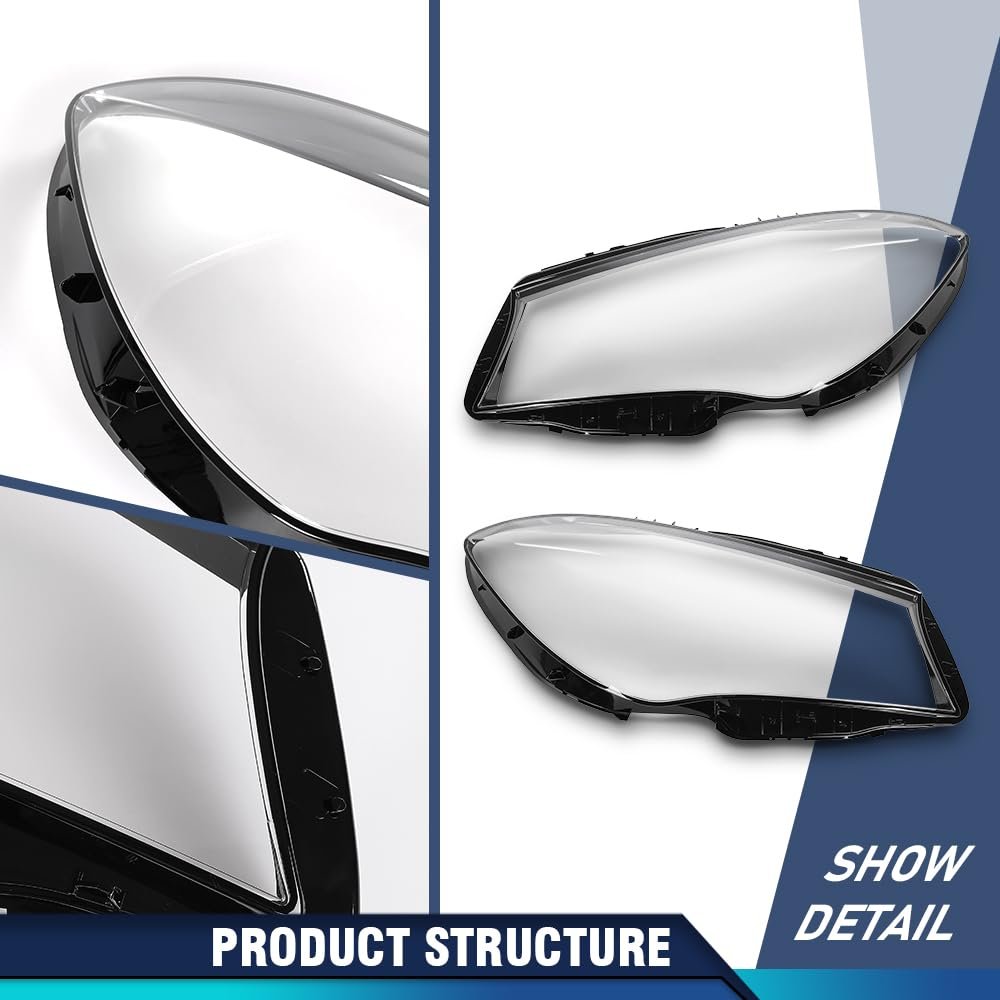 Front Headlight Clear Lens Covers Left Right Pair For Benz Glc-class W253 Cla250 Cla45 Amg 2016 2017 2018 2019 Headlamp Cover