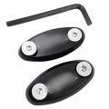 Xkh- Motorcycle Mirror Block Off Base Plates Compatible With Cbr 600 F4 F4i 900 Rr 929 954 1000rr Blk B00y44ihl2