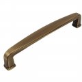 Cosmas 25 Pack 4392-128bab Brushed Antique Brass Modern Cabinet Hardware Handle Pull 5 Inch 128mm Hole Centers 