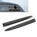 Bumper Trim Front Upper Moulding With Carbon Fiber Pattern Abs Material Replacement For 500 2007 To 2015 1 Pair