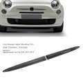 Bumper Trim Front Upper Moulding With Carbon Fiber Pattern Abs Material Replacement For 500 2007 To 2015 1 Pair