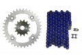 Blue 520x96 Drive Chain 14 36 Sprockets For Suzuki Lt-r450 Quadracer 450 Ltr450 
