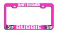 Baby Boomer Bubbie Jewish Israel Metal License Plate Frame Heavy Duty Steel Tag Holder For Car Suv Truck Universal Fit 12 5 X 6 