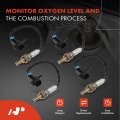 A-premium O2 Oxygen Sensor Compatible With Gmc Safari 1998-1999 Chevrolet Astro 4 3l Upstream Downstream 4-pc Set Replace