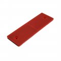 Uxcell 4pcs Red Rectangle Stick-on Safety Reflector Plate W Mounting Holes For Car