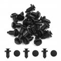 Uxcell 20pcs Black Auto Car Door Fender Plastic Rivets Fastener For 10mm Dia Hole
