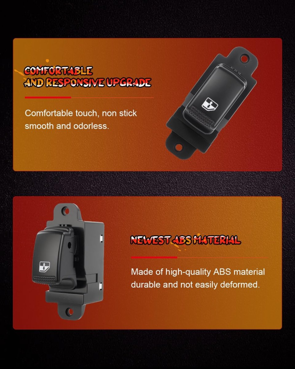 Power Window Switch 1s13618 935811g001 For Kia Rio 2010 2012 And Rio5 2011 Front Or Rear Right Passenger Side 7 Pin Rocker
