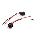 50 Pcs Dc 12v Red Black T10 Light Bulb Socket Harness Wire Connector For Car 