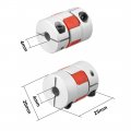 Uxcell 2pcs Shaft Coupling 4mm To Bore L25xd20 Flexible Coupler Joint For Servo Stepped Motor