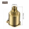 Uxcell Spring Grease Oil Cup Cap M14x1 5 Male Thread 12ml 2 Height Copper Machine Parts 2pcs