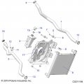 Polaris Atv Radiator Hose Engine In 25 Mm Genuine Oem Part Qty 1