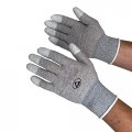 Static Care Esd Anti Gloves Nylon And Conductive Carbon For Use In Electronics Semiconductor Factories Tip Coated Large 1 Pair 