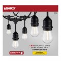 Satco S8032 Led Indoor Outdoor String Lights Black S14 Bulbs 60 Feet Pack Of 1