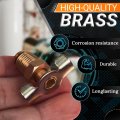 1 4 In Air Compressor Drain Valve High Flow Brass Tank Portable Water Line Adapter And Petcock For Gas Steam Npt Threads