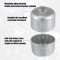 86mm 16 Flutes Car Oil Filter Wrench Socket Housing Cap Remover Tools For Bmw Volvo Silver Tone