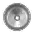 X Autohaux 86mm 16 Flutes Car Oil Filter Wrench Socket Housing Cap Remover Tools For Bmw Volvo Silver Tone