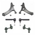 Front Lower Control Arm Ball Joint Sway Bar Link Outer Tie Rod End Steering Suspension Kit Set 6pc For 2013-2017 Subaru 