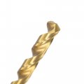 Uxcell 6 4mm Drill Bits High Speed Steel Straight Shank 100mm Length Twist Bit Fully Ground Titanium Coated 2 Pcs