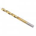 Uxcell 6 4mm Drill Bits High Speed Steel Straight Shank 100mm Length Twist Bit Fully Ground Titanium Coated 2 Pcs