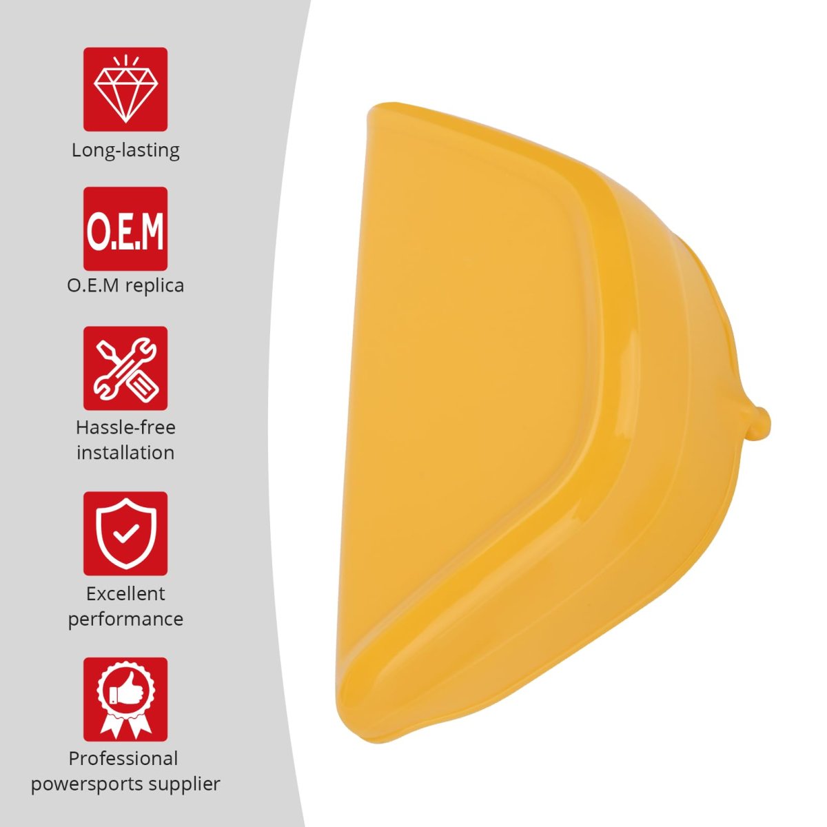 Air Box Left Side Cover Yellow For Honda Z50a 1972 1978 Model Number 83640-130-640za
