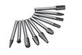 Yufu-10 Pcs Double Cut Solid Carbide Rotary Burr Set 1 4 Inch Shank For Die Grinder Drill Metal Carving