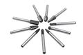 Yufu-10 Pcs Double Cut Solid Carbide Rotary Burr Set 1 4 Inch Shank For Die Grinder Drill Metal Carving