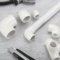 1 90 Degree Elbow 4 Pcs Pvc Pipe Fittings 2 Way Right Angle Side Outlet Adapter Coupling Fitting Connectors For Diy Building 
