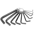 K Tool International Hex Key Set 10 Pc Metric 1 5mm To 10mm On A Ring 