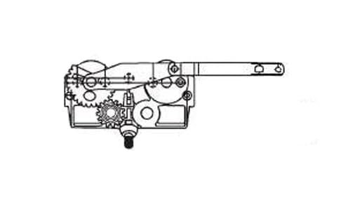 Casement Window Operator Left Hand Mechanism Only Dyad Link Offset Down Clip On Bottom