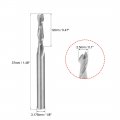 Uxcell 5pcs 1 8 Shank 2 5mm X Mm Carbide End Mill Cnc Router Bits 2 Flute Milling Bit For Acrylic Pvc Mdf Wood