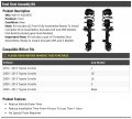Front Strut And Coil Spring Assembly 2 Piece Kit Compatible With 2009-2013 Toyota Corolla Excludes Xle S Xrs Models Only Usa