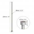 Uxcell Straight Ejector Pins 8mm 5 16 Dia 65mn Steel Round Tip Punch 250mm 10 Long For Mechanical Maintenance 2pcs