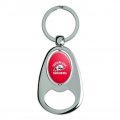 Graphics More Southern Utah University Thunderbirds Keychain Chrome Metal Spinning Oval Bottle Opener