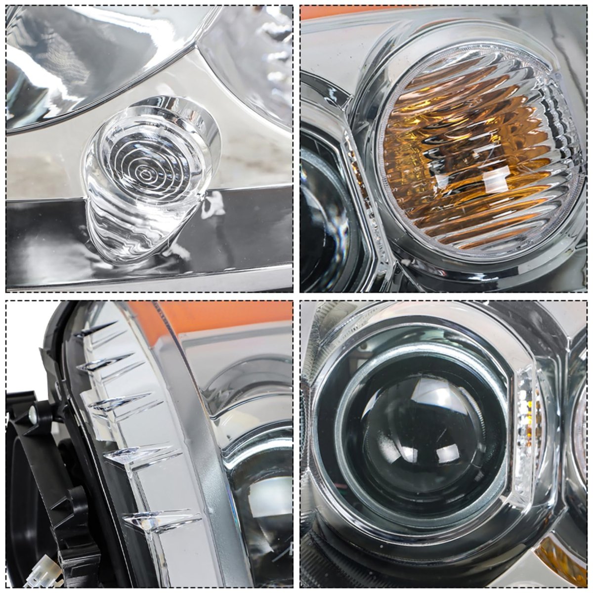 Headlight Assembly Hid Replacement For Dts 2008-2011 Housing Chrome Lamp Set Passenger Side Rh 1pc 20861481