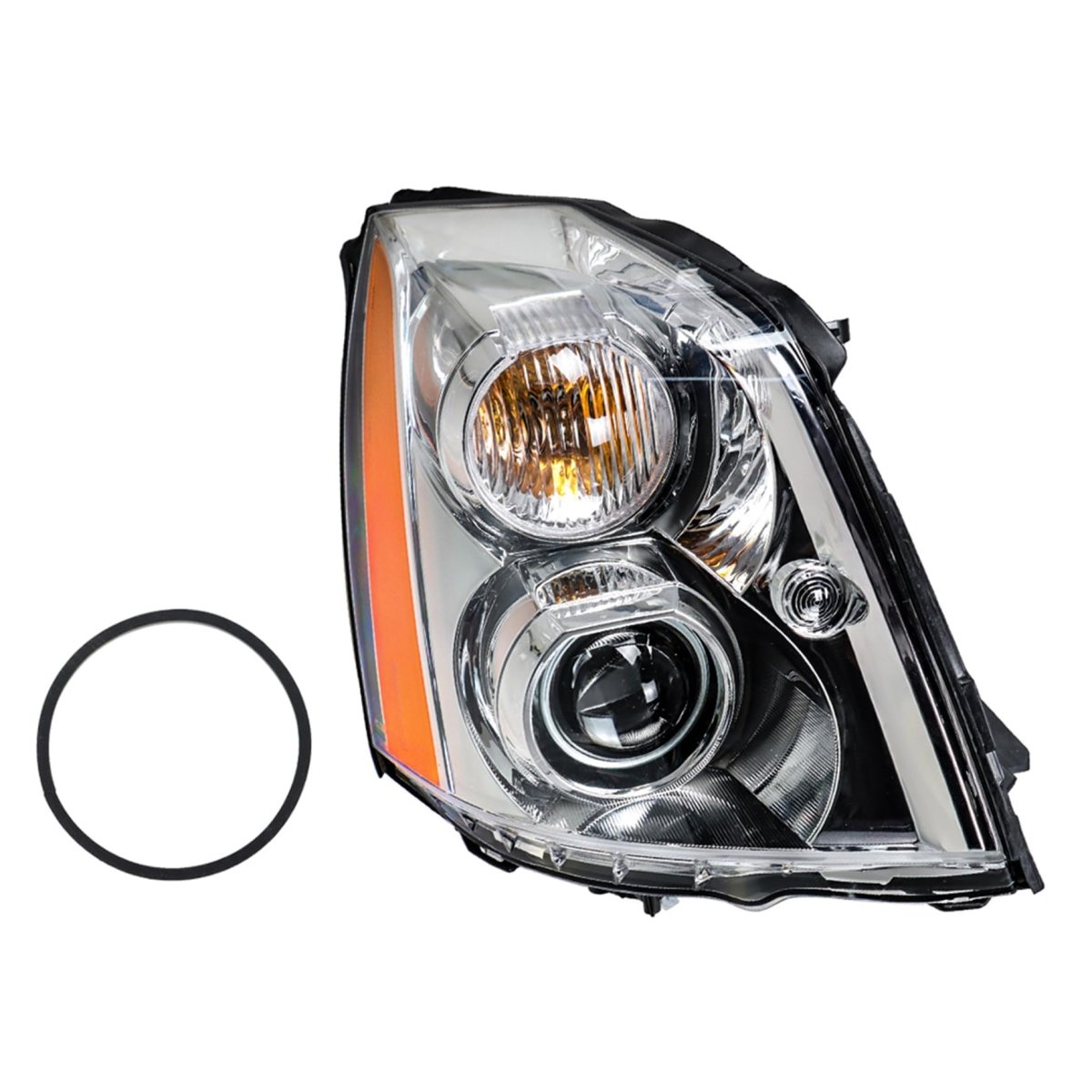 Headlight Assembly Hid Replacement For Dts 2008-2011 Housing Chrome Lamp Set Passenger Side Rh 1pc 20861481