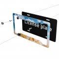 2pack Car License Plate Frames Starfish And Seashells On Beach With Bright Blue Sky Ocean Summer Style Aluminum Accessories 4