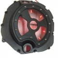 Hongk- Red Led Engine Clutch Cover See Through Compatible With Kawasaki Zx14r Zzr1400 2006-2013 Black Right Side B01c0sx3as
