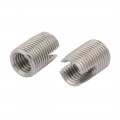 Uxcell M12x22mm 304 Stainless Steel Self Tapping Slotted Thread Insert 2pcs