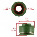 Caltric Intake Or Exhaust Valve Stem Seal Compatible With Arctic Cat Bearcat Z1 Xt 2009-2014