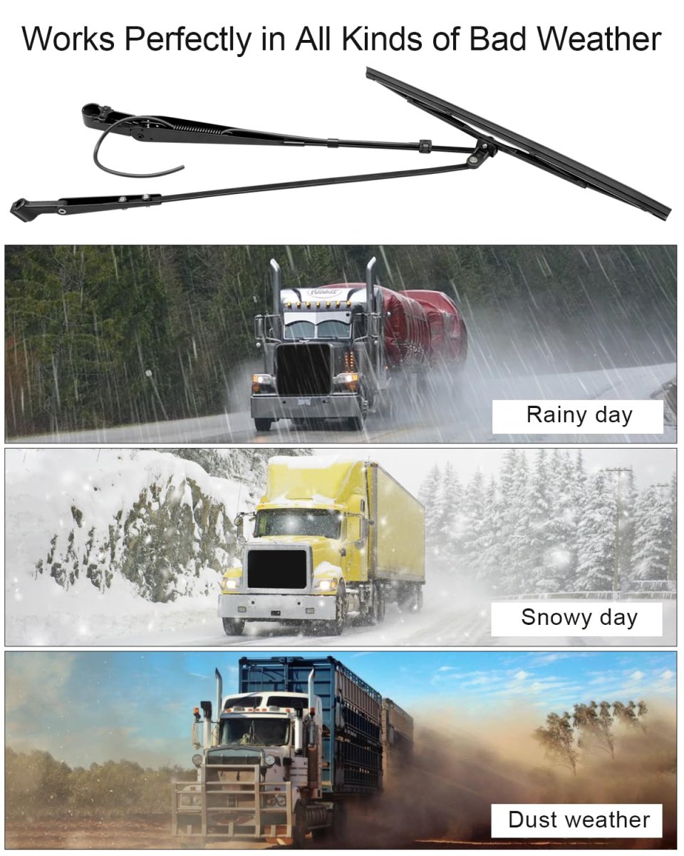 Front Left Windshield Wiper Arm For Kenworth T600 2008 2014 T660 2013 2017 T800 W900 2007 2020 Replaces Part Number 602 5405