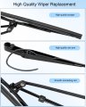 Front Left Windshield Wiper Arm For Kenworth T600 2008 2014 T660 2013 2017 T800 W900 2007 2020 Replaces Part Number 602 5405
