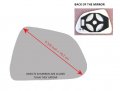 Heated Mirror Glass With Backing Plate Attached For 2017-2023 Tesla Model 3 Passenger Side View Right Rh