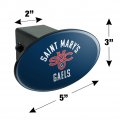Saint Mary S College Gaels Logo Oval Tow Trailer Hitch Cover Plug Insert