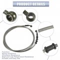 Uxcell 1 Set 2 1m 6 89ft Motorcycle Hydraulic Brake Or Clutch Line Hose Universal For Dirt Bike Atv Moped Scooter With Screws