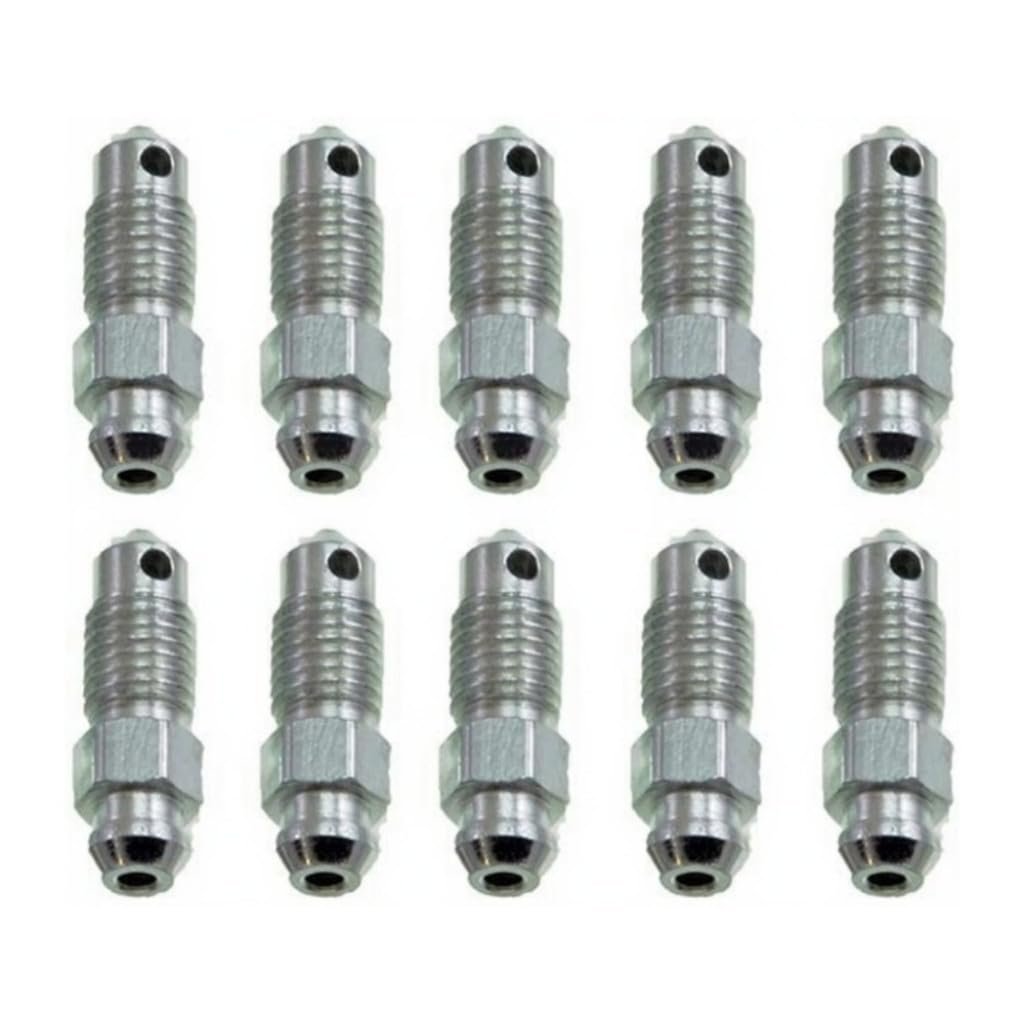 Disc Brake Bleeder Screw Treated Steel Silver 5 16 24 In Bolt Thread Size Replacement For E3tz 2208